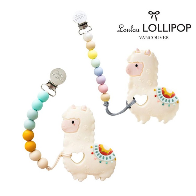 加拿大 Loulou lollipop 嬰幼兒固齒器/奶嘴鍊夾(3款可選)【安琪兒婦嬰百貨】
