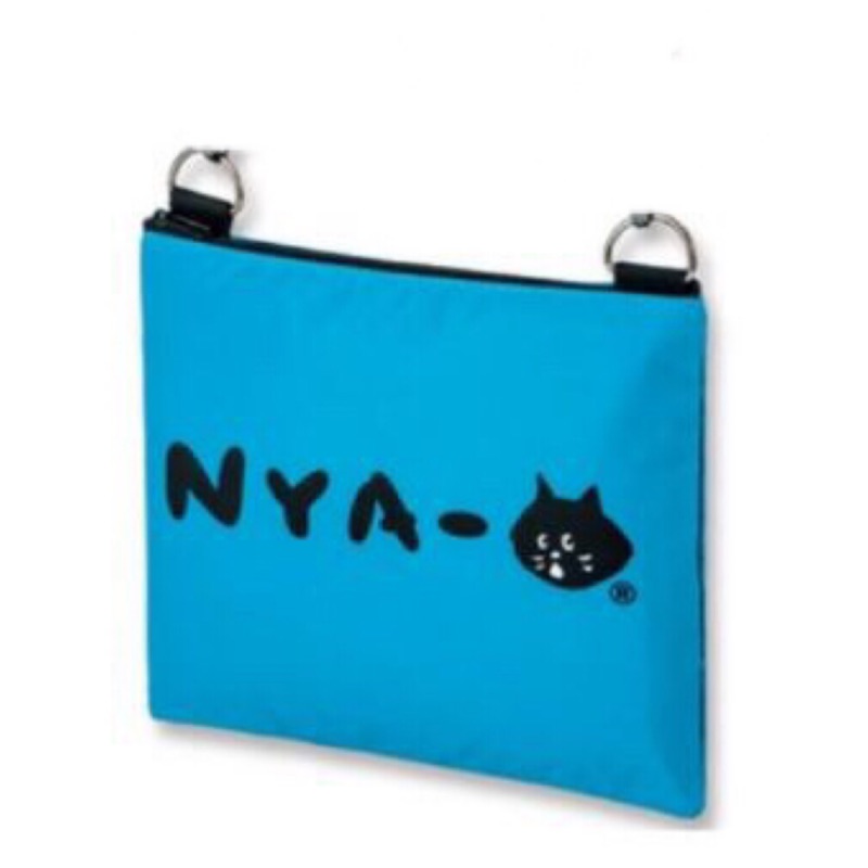 刺繡黑貓 雜誌附錄ne-net Nya 貓咪斜背包 側背包 收納包小方包