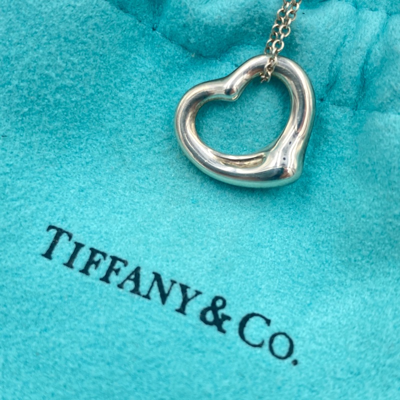 Tiffany &amp; Co. 二手Open Heart 鏤空心形鍊墜（可議價）