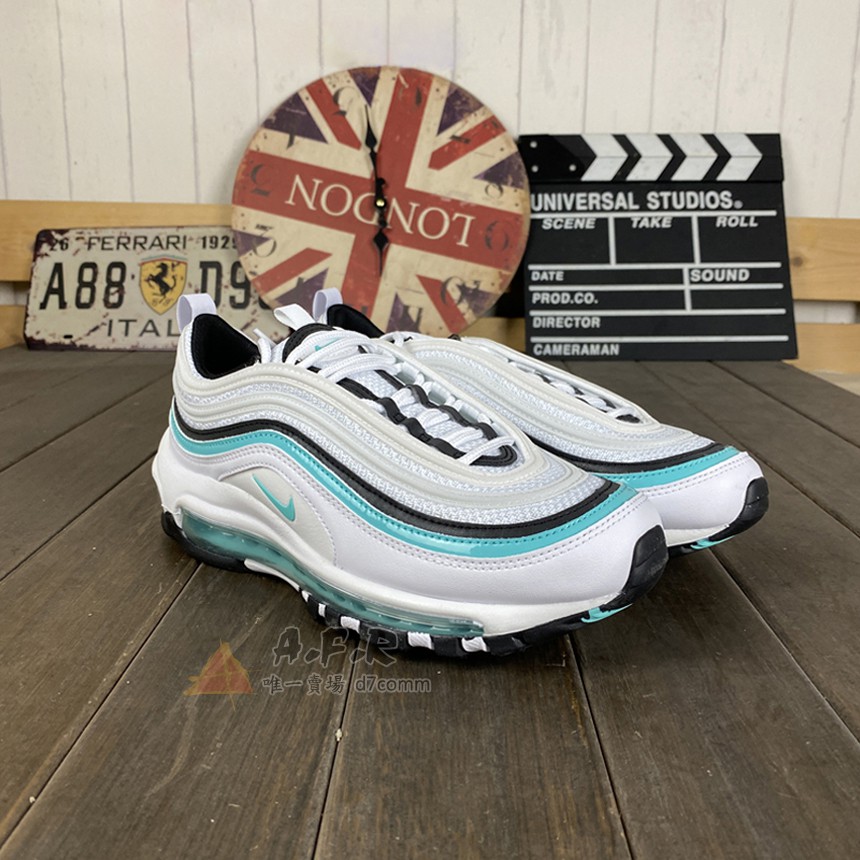 NIKE AIR MAX 97 白彈 白色 蒂芬妮綠 湖水綠 反光 氣墊鞋 休閒鞋 慢跑鞋 男 女 CZ3574-130