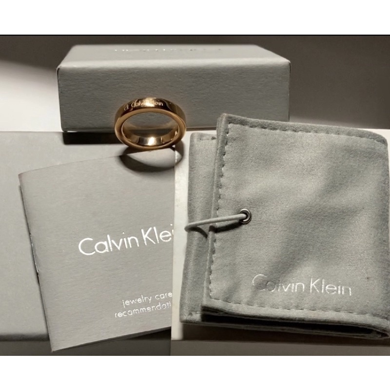 ♥️春夏 特價優惠♥️Calvin Klein 系列♥️純粹經典 愛戀玫瑰金戒指-5♥️時尚 精品♥️