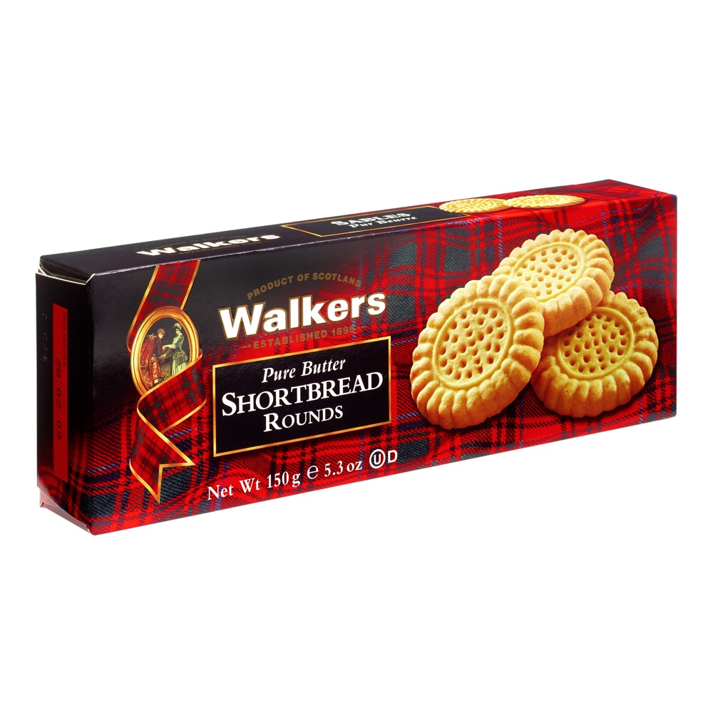英國《Walkers》蘇格蘭皇家圓形奶油餅乾150g/盒