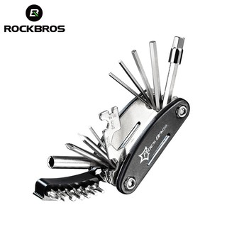 Rockbros 自行車維修工具升級多功能折疊迷你工具 16 合 1腳踏車
