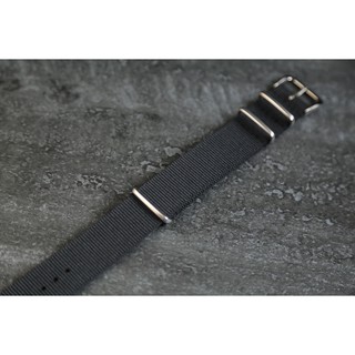 BLACK 黑色18mm Nylon Watch Strap 尼龍;NATO zulu G10四環時尚軍風錶帶