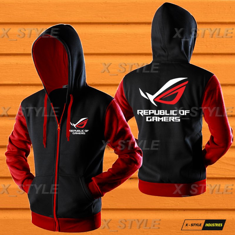 Asus Rog Republic Of Gamers 拉鍊連帽夾克