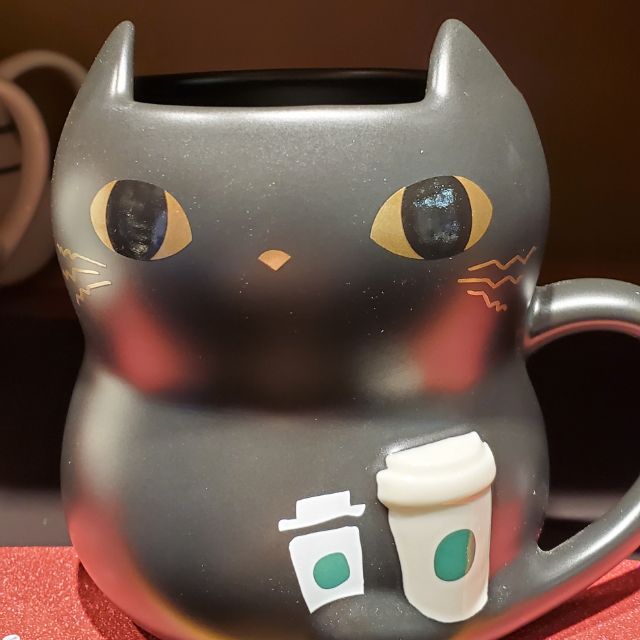 日本 2019 萬聖節限定Halloween 星巴克 starbucks 黑貓 cat 馬克杯