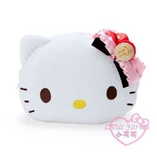 ♥小公主日本精品♥Hello Kitty Pierre Hermé 頭型抱枕毛毯~22519306