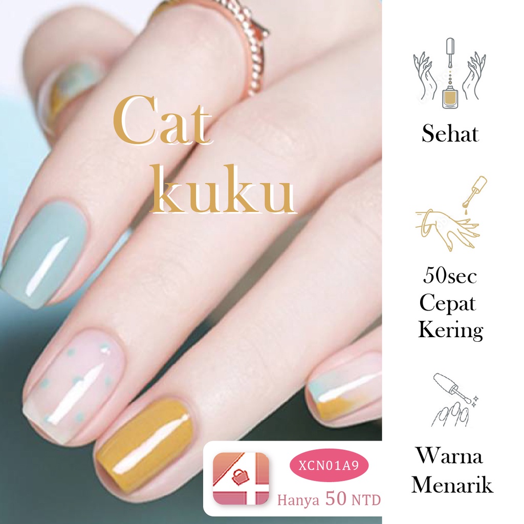 3IN1 KUTEK 3 TONE KUTEK TREND KOREA Cat Kuku Nail polish A9 蝦皮購物