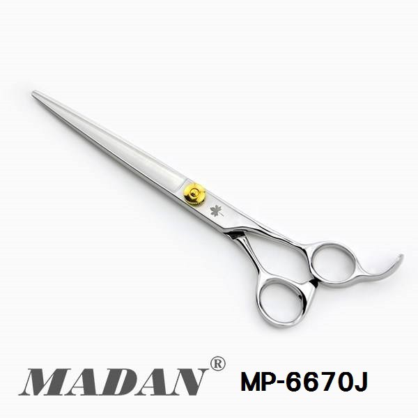 MADAN專業寵物美容剪刀日本纯手工7寸細修右手直剪MP-6670J