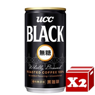 UCC BLACK無糖咖啡185g(30入)x2箱