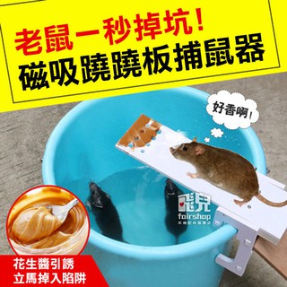 磁吸 蹺蹺板 捕鼠器 滅鼠器 免鑽孔 連續式 取代>> 可捕鼠板 捕鼠籠 捕鼠棒 捕鼠夾 陷阱【碰跳】