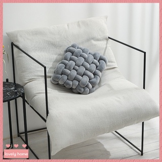 【lovely home】北歐ins抱枕 方形編織椅墊 坐墊 沙發靠背毛絨靠 枕裝飾飄窗墊