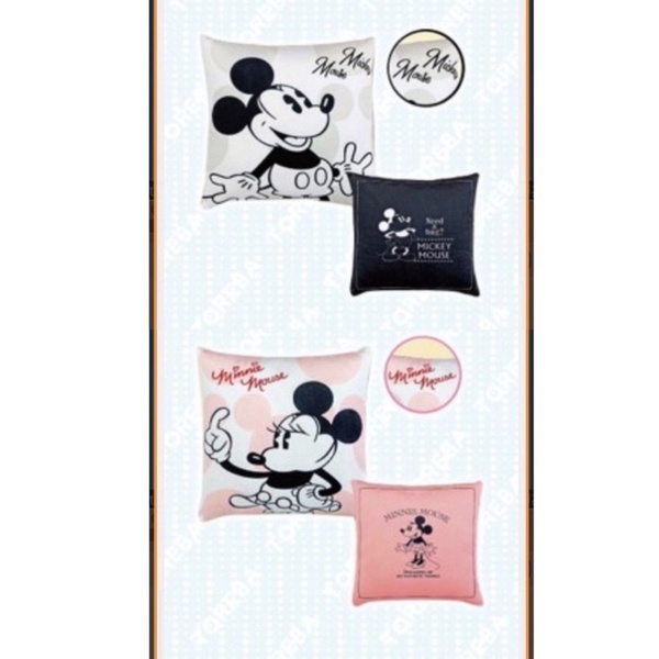 【日本🇯🇵正版全新景品】Disney 迪士尼 米奇 米妮 抱枕 娃娃 方枕 靠枕