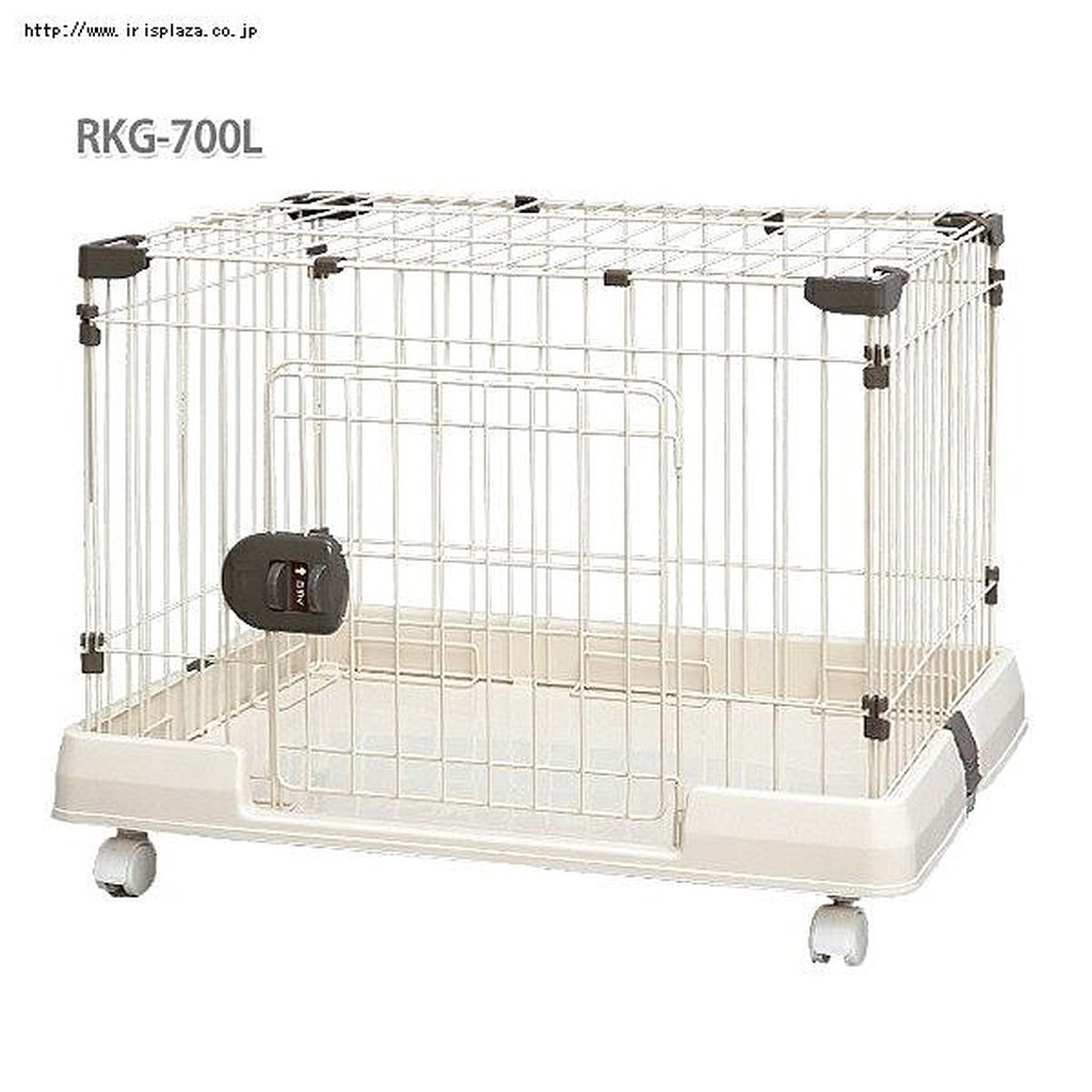 米可多寵物精品 台灣現貨 日本IRIS寵物室內專用籠RKG-700L 狗籠狗屋上開上掀