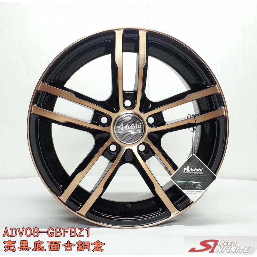 小林輪業 Adv 08 15吋4 100 6 5j Et38亮黑底面古銅金 蝦皮購物