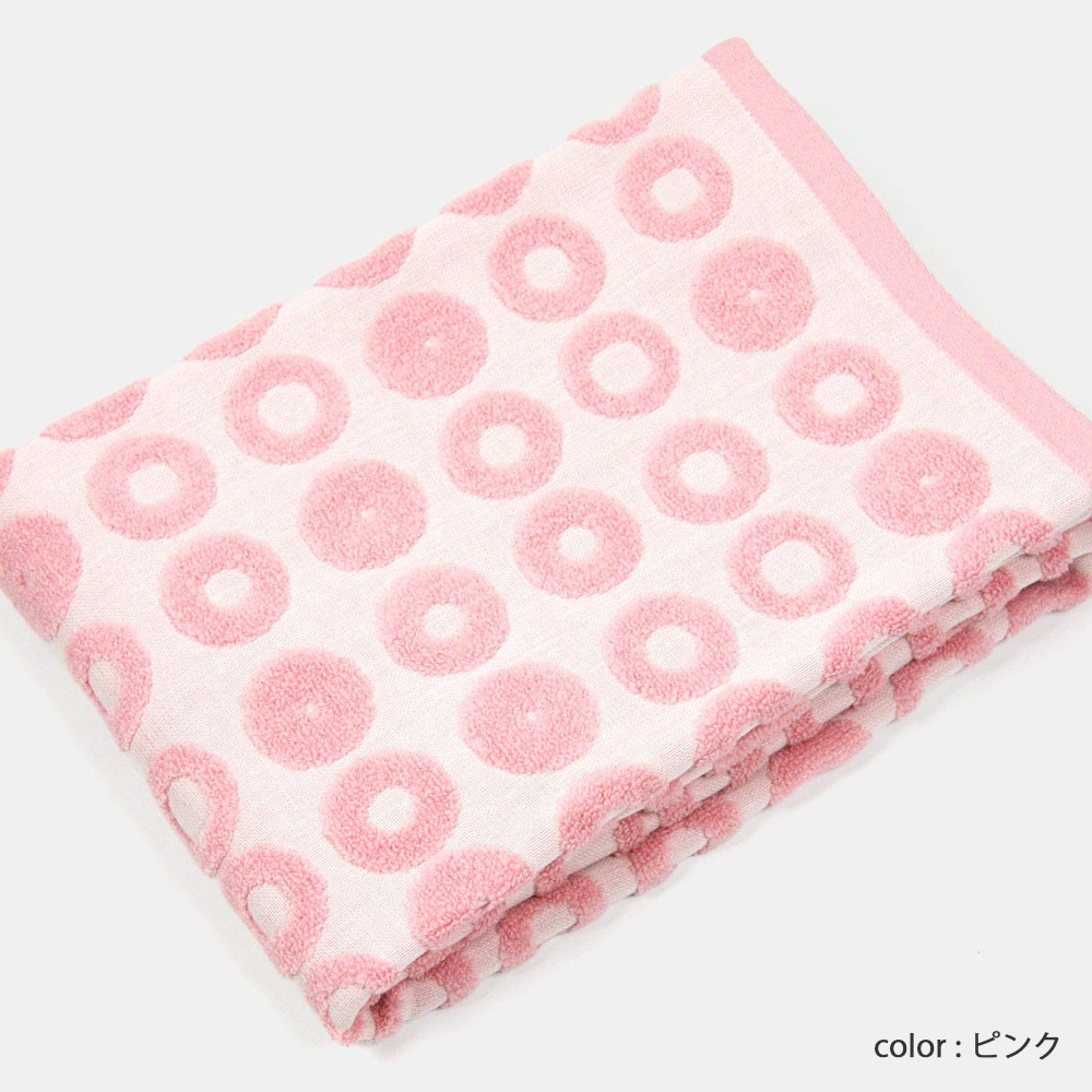 伊織甜甜圈浴巾/ 粉紅色　誠品eslite