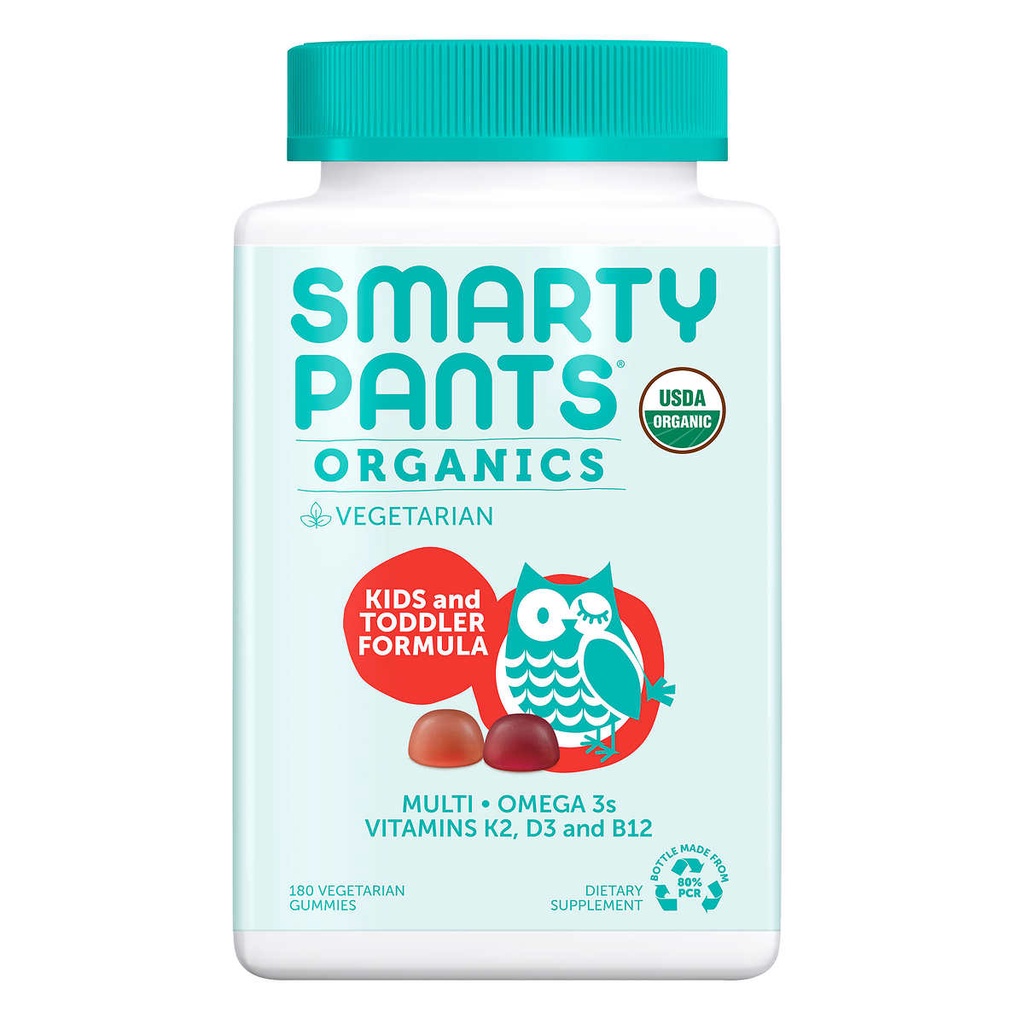【現貨】SmartyPants 兒童維他命軟糖 有機認證 180粒 Omega-3