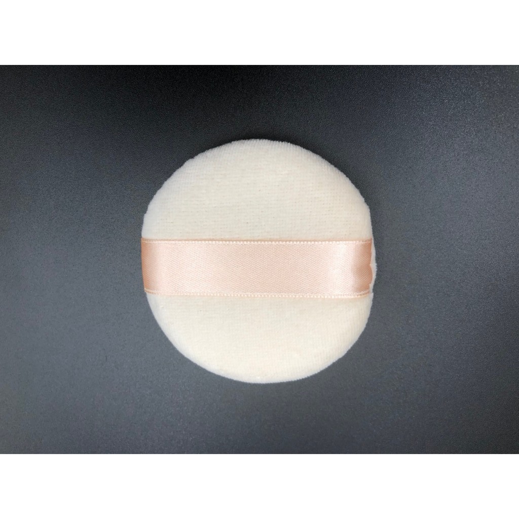 【小陳shop】純棉緞帶粉撲(膚色) 散粉粉撲 新秘專用 美容丙.乙級專用 定妝粉撲