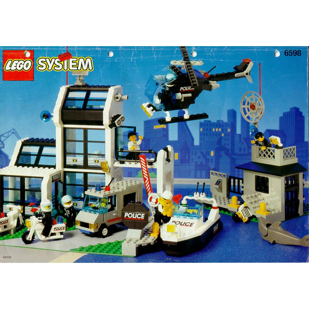 LEGO 樂高 趣味城 警察 系列組裝說明書 零件表 6598 6386 | 蝦皮購物