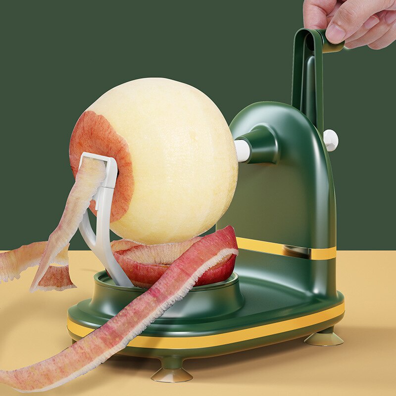 (現貨)手搖旋轉水果削皮器多功能手動水果蘋果削皮器帶蘋果切片機去核器廚房小工具