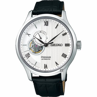 ∣聊聊可議∣SEIKO 精工 Presage 開芯羅馬小鏤空機械錶-41.8mm 4R39-00W0P/SSA379J1