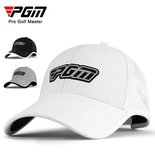 Pgm 高爾夫夏季防曬運動休閒男士帽子透氣網眼設計,帶通風設計 MZ030 回彈帽