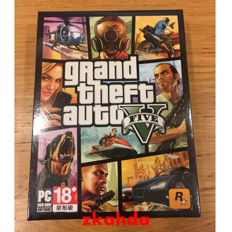 熱銷現貨特價pc版全新未拆俠盜獵車手5 中文版gta5 實體包gta V 俠盜獵車手v 蝦皮購物