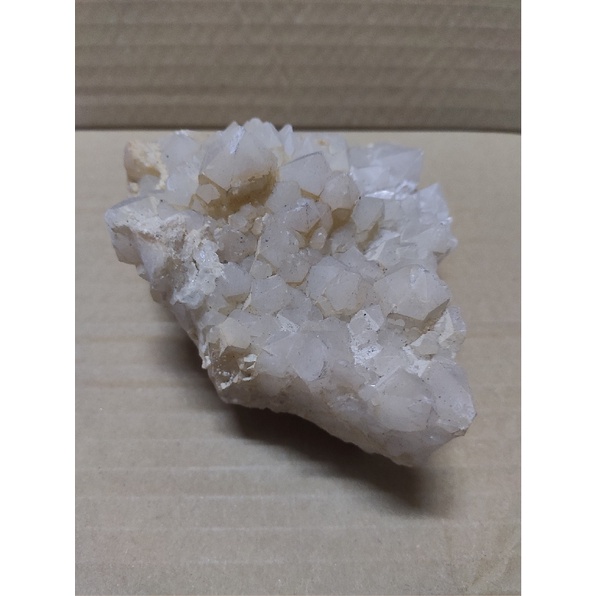 單個售 原礦 白水晶 白晶 共生礦 晶簇 白水晶晶簇 白晶簇 水晶 骨幹 骨幹水晶 方解石 原石 礦石 標本 H