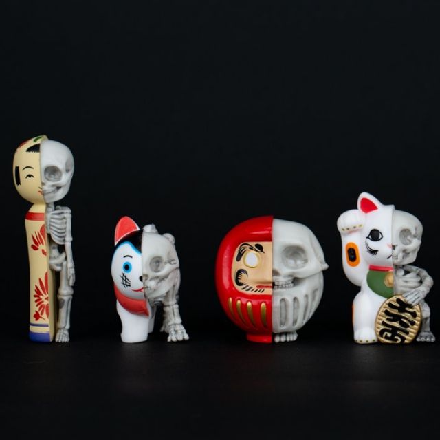 半骨技藝扭蛋 圖四款一組 蝦皮購物