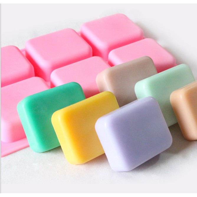 附包裝袋(283)DIY樂樂 加厚款6連圓邊方形🔥 矽膠模 皂模  手工皂模  矽膠模具  巧克力模型   果凍模