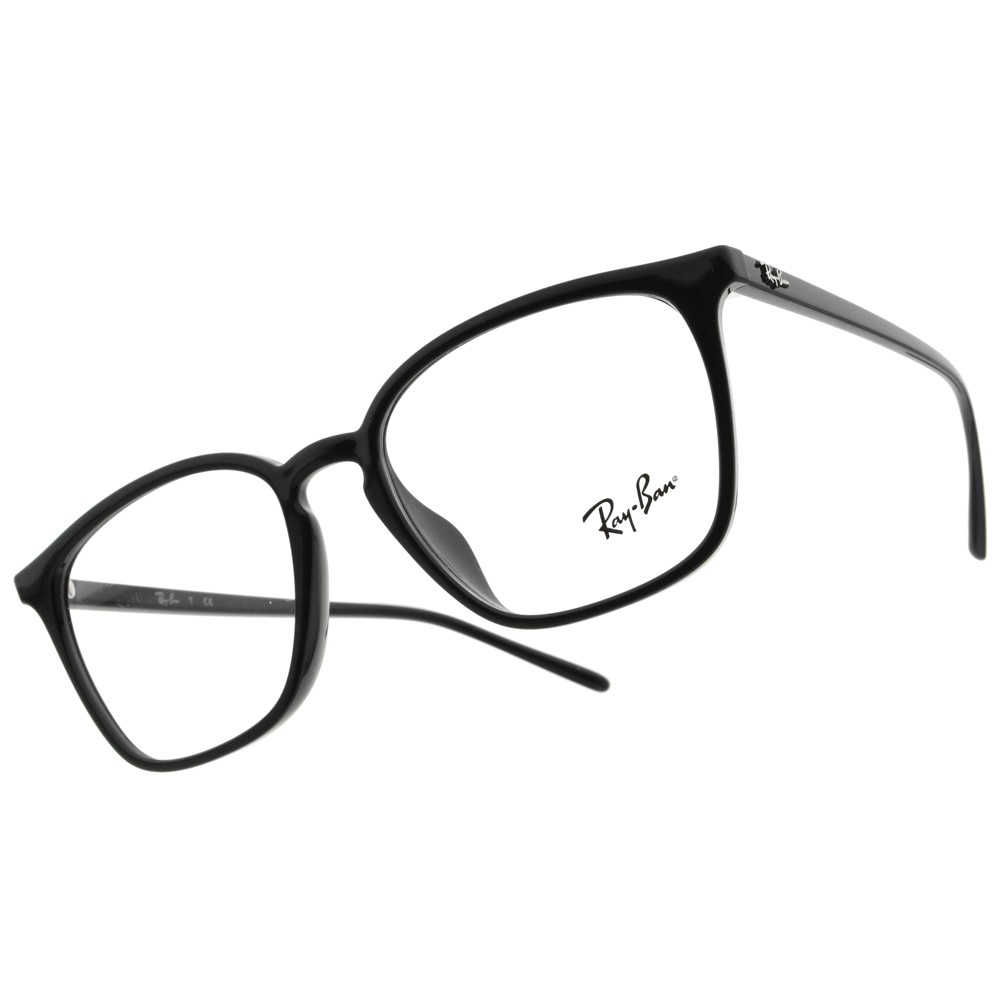 RAYBAN 光學眼鏡 RB7185F 經典方框 眼鏡框 -金橘眼鏡