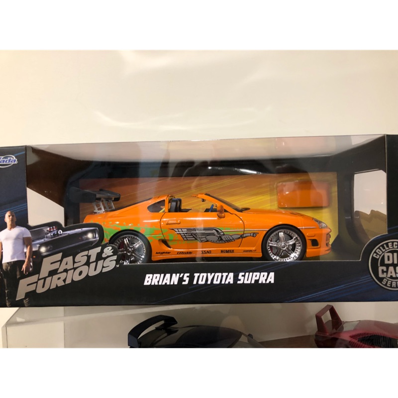 玩命關頭1 保羅沃克Toyota Supra 1:18模型