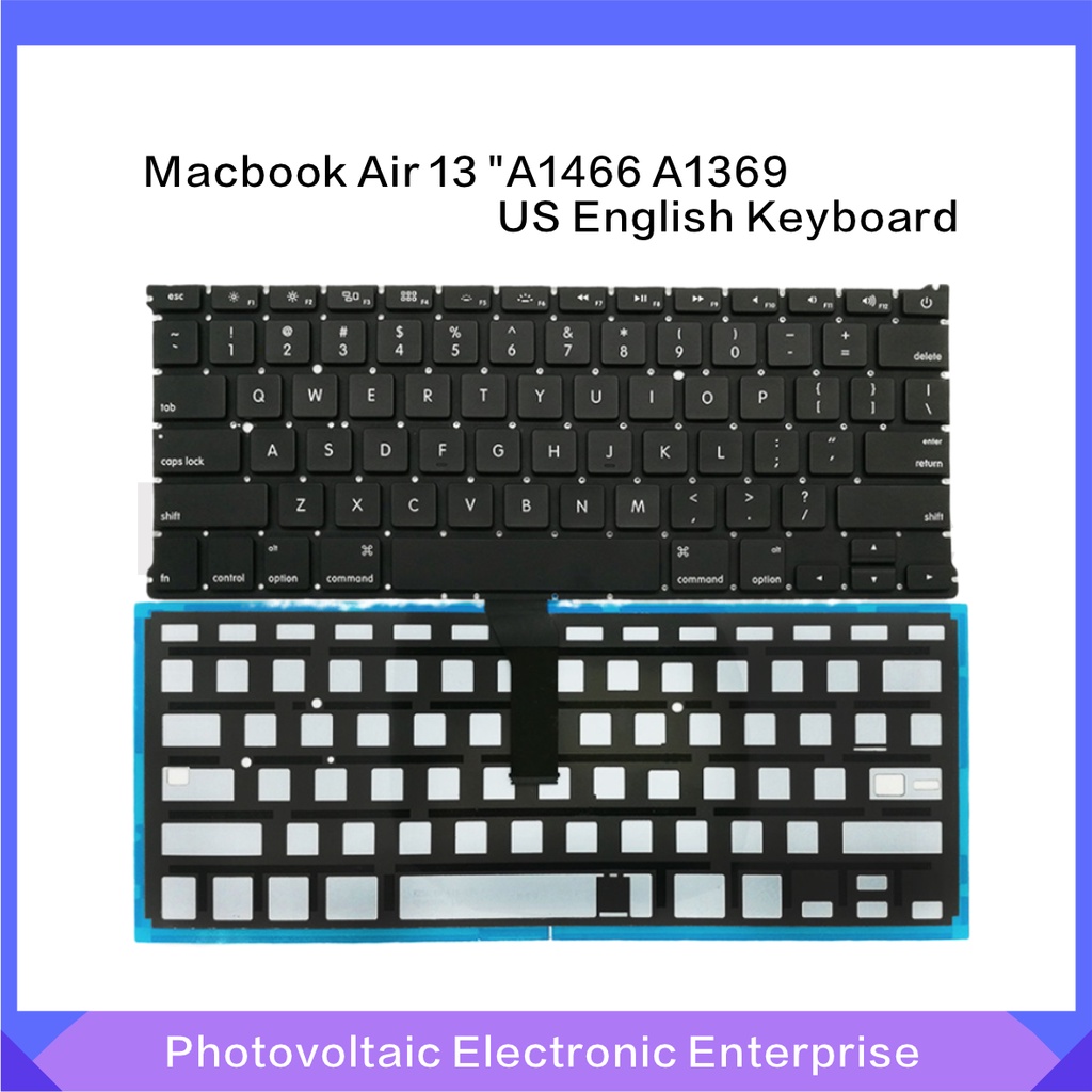 【全新現貨】適用於Macbook Air 13“A1466 A1369鍵盤背光英國（US)鍵盤 2011-2015年