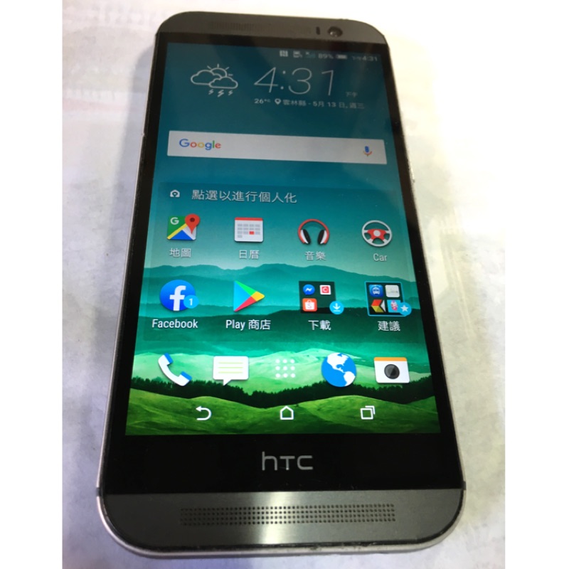 HTC One M8 16GB 灰色 便宜售(可議)～