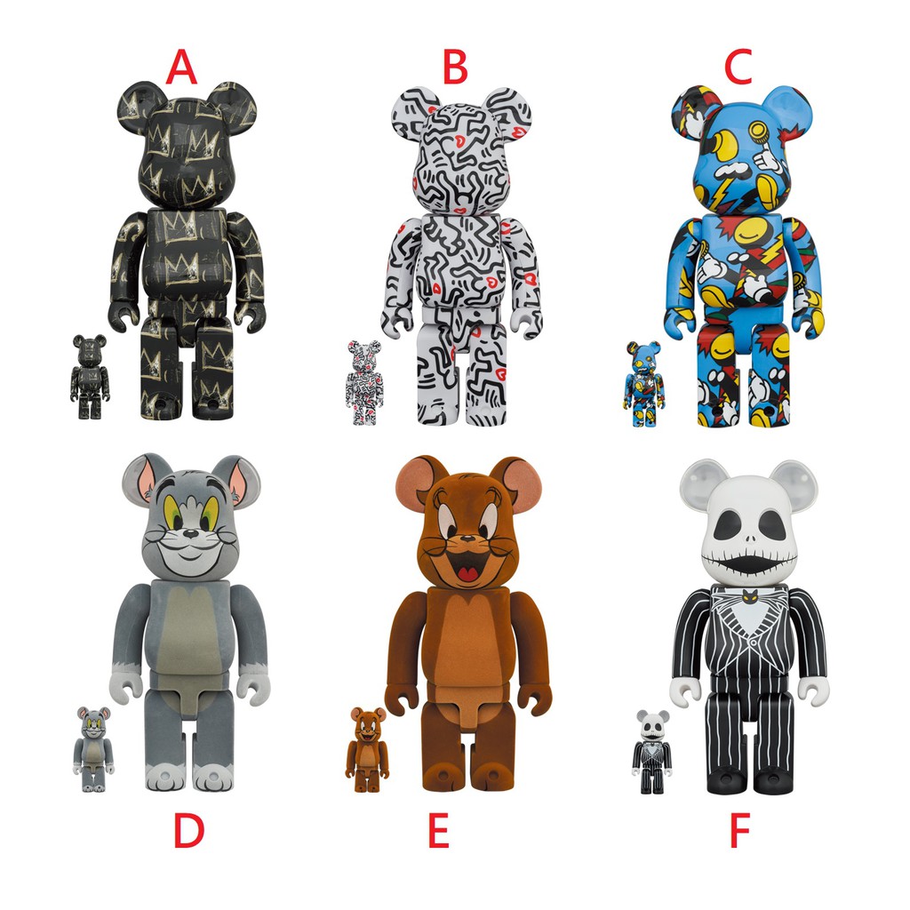 現貨 be@rbrick 100% 400% 植絨 湯姆貓 傑利鼠湯姆與傑利  巴斯奇亞 8 凱恩斯 GRAFFLEX