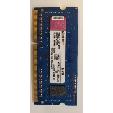 【台灣公司貨 剩1個】金士頓Kingston DDR3 2GB 1333原廠終保／Kingston原廠顆粒高品質／筆電用