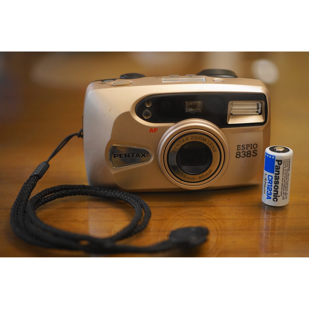 Pentax Espio 838S輕巧經典傻瓜相機附CR123電池8成新| 蝦皮購物