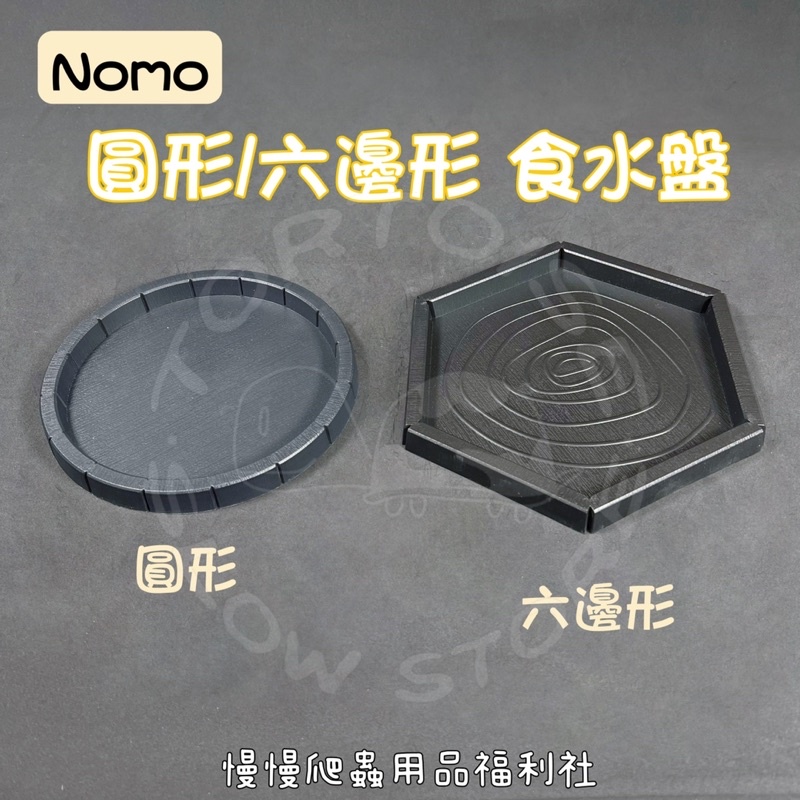 《慢慢爬》NOMO 諾摩 圓形/六邊形食水盤 食盤 水盤 樹脂 爬蟲 陸龜 蜥蜴 蛇 守宮