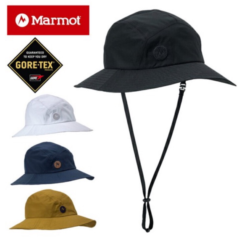 Flom 台南實體店marmot Gore Tex Hat 防水登山帽漁夫帽 蝦皮購物