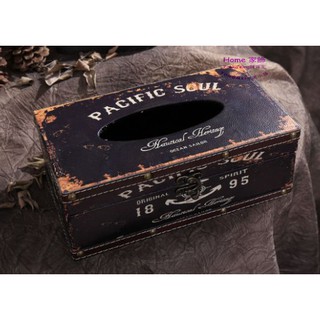 [HOME] 面紙盒 1895 船錨 美式鄉村風 復古做舊風 紙巾盒 衛生紙盒 海洋風