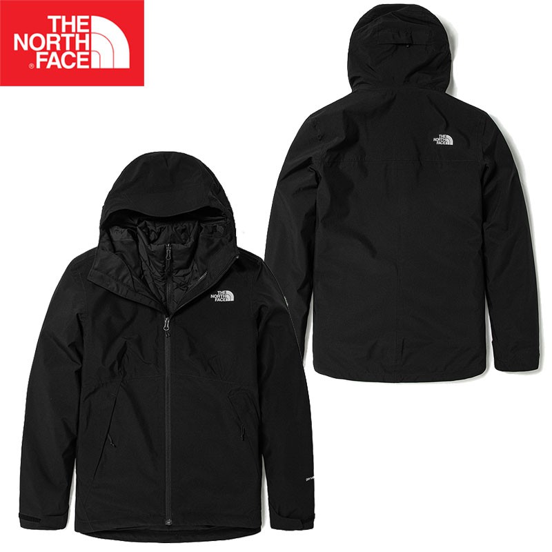 【The North Face 美國】女 DV Primaloft 兩件式外套 黑色/北臉衝鋒衣/NF0A4NFBKX7