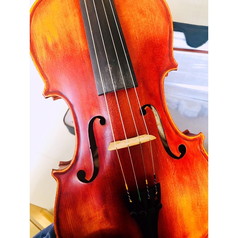 二手天然虎紋考級演奏中提琴viola14吋多附送一隻弓