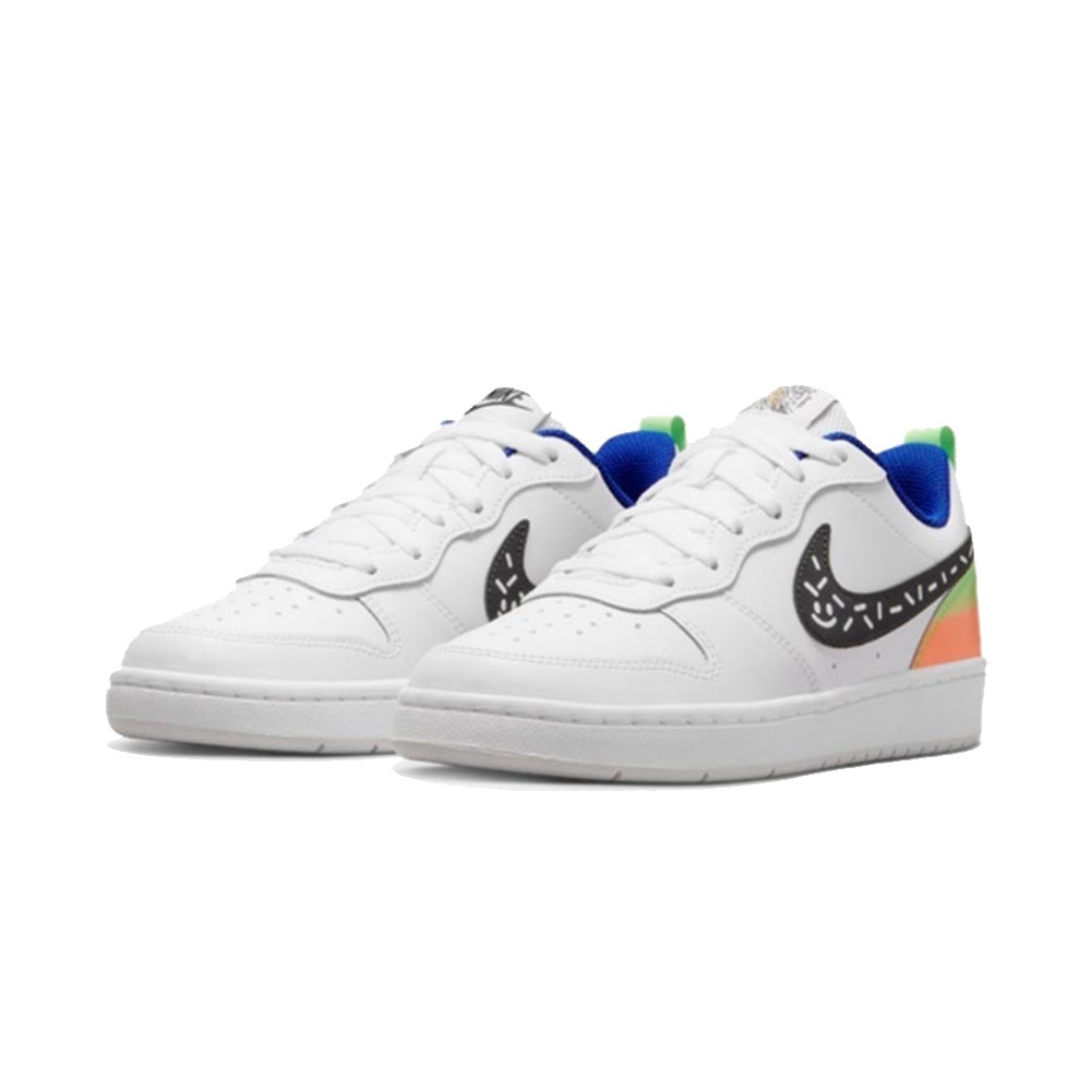 NIKE 女 COURT BOROUGH LOW 2 (GS) 流行 休閒經典復古鞋-DV1367-101 廠商直送