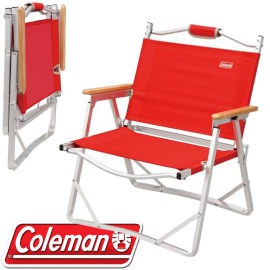 【Coleman 美國 輕薄摺疊椅〈紅〉】CM-7670J/摺疊椅/導演椅/露營椅/休閒椅/悠遊山水