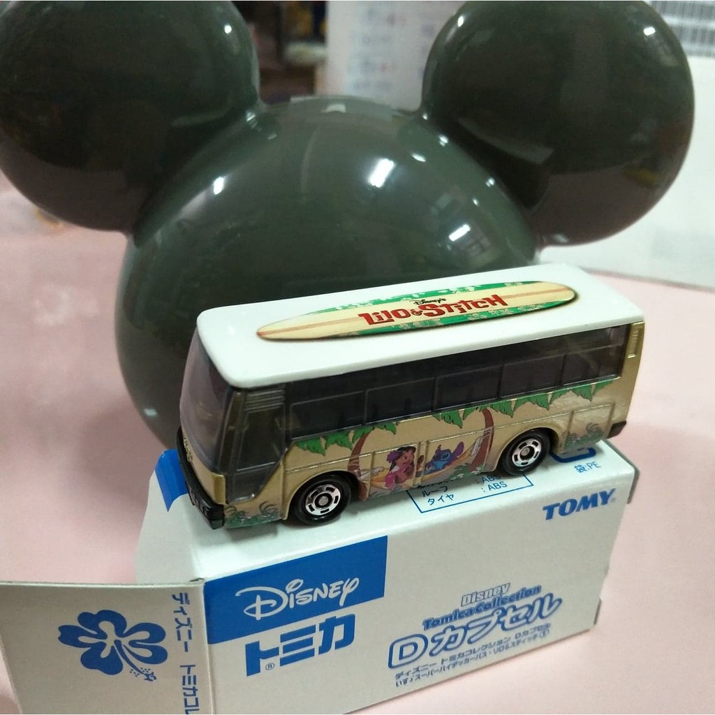 Tomica多美 Disney 廸士尼抽抽樂第1彈Isuzu 金色史迪奇巴士（附米奇蛋頭）