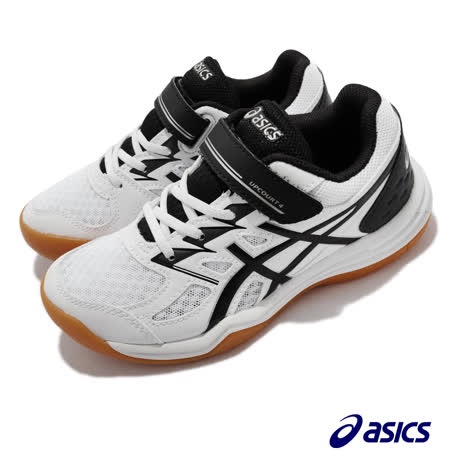 奇星 零碼17.5cm ASICS Upcourt 4 PS 魔鬼氈 童鞋 羽排鞋 室內運動 #1074A029100