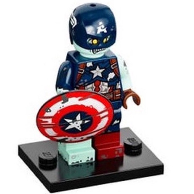 【豆豆Toy】LEGO 71031 漫威工作室Marvel樂高人偶9號-喪屍美國隊長. 盾牌🛡️
