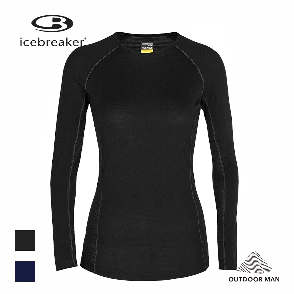 [Icebreaker] 女款 ZONE 網眼透氣保暖長袖上衣-BF150 (IB104331)