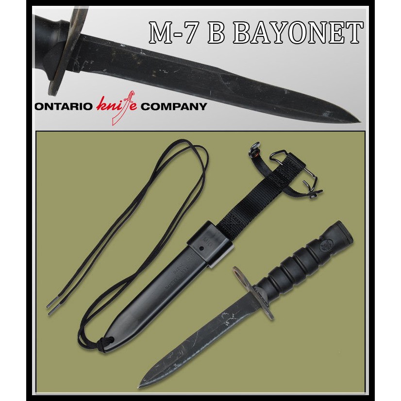 【原型軍品】全新 II ONTARIO M-7B 美軍 刺刀 橡皮柄