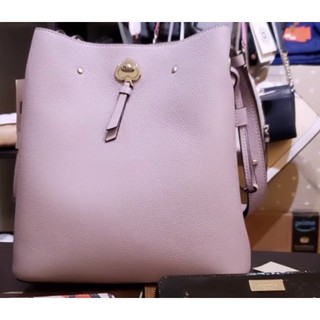 Kate spade 紫色銀釦查理包/可肩背斜揹包/查理包姐妹款/類似水桶包 母親節禮物換新包/情人節禮物